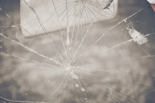 Retro-Fenster geknackt — Stockfoto