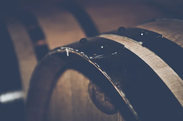 Ретро бочки с вином — стоковое фото