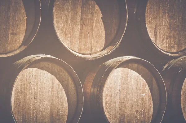 Barris de vinho vintage — Fotografia de Stock