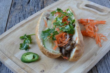 Izgara domuz Banh'da Mi sandviç