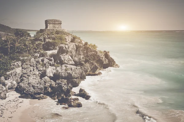 Tulum mayské trosky v Mexiku — Stock fotografie