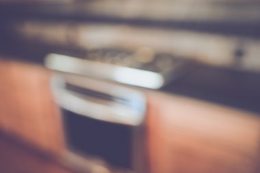 Bulanık modern mutfak