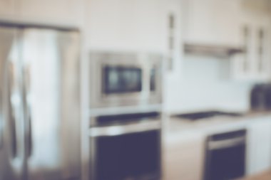 Bulanık modern mutfak