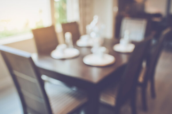 Blurred Dining Room