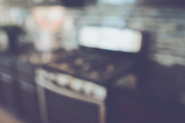 模糊的现代厨房 — 图库照片