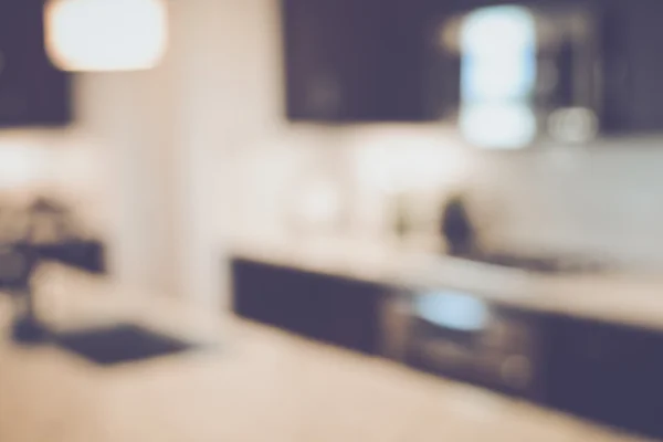 Blurred Modern Kitchen — Stock Photo, Image