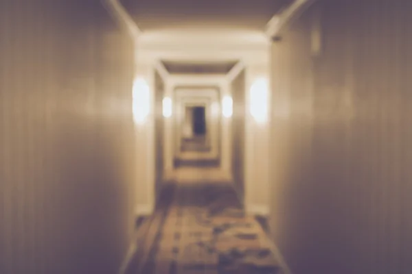 Sfocato Hotel Hallway — Foto Stock