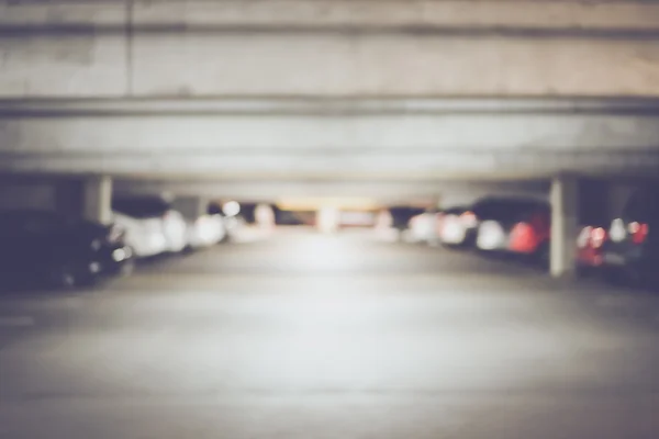 Blurred Underground Parking Lot — Stock Photo, Image