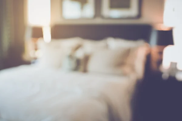 Blurred Bedroom with Retro Filter — Stock Photo, Image