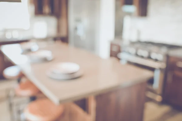 Wazig moderne keuken — Stockfoto