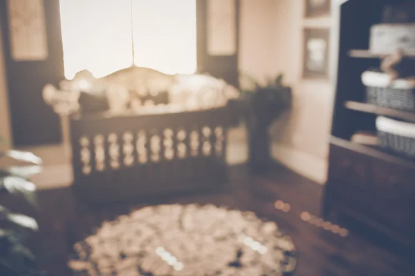 Blurred Baby Crib — Stock Photo, Image