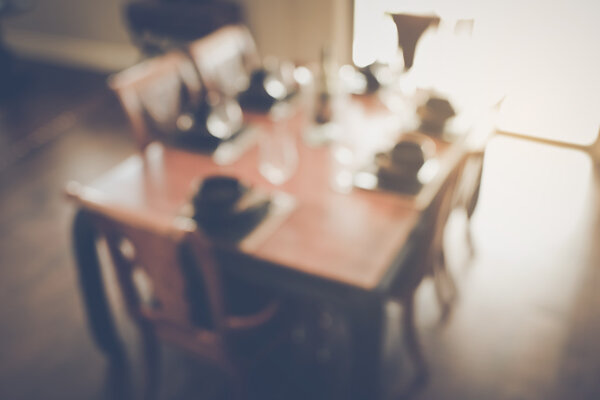 Blurred Dining Room