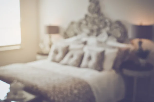 Camera da letto matrimoniale offuscata — Foto Stock