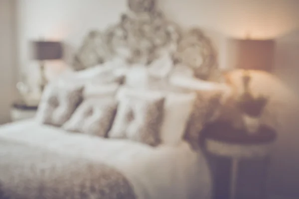 Camera da letto matrimoniale offuscata — Foto Stock