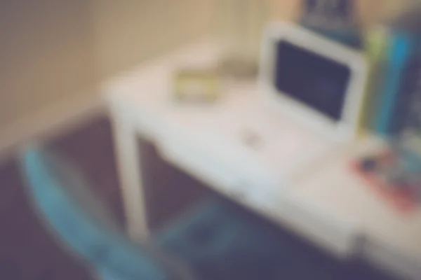 Blurred Office with Computer — Stock Photo, Image