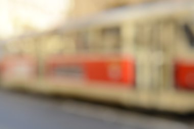 Blurred Train with Retro Filter clipart