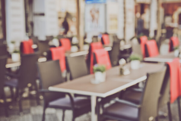 Blurred Empty Cafe
