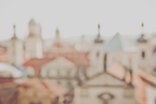 Размытые крыши в Праге — стоковое фото