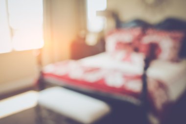 Bulanık yatak yatak ve komidin