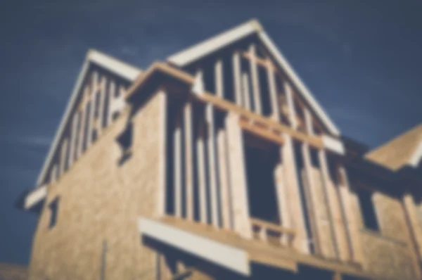 Blurred Home Under Construction — Stock Photo, Image