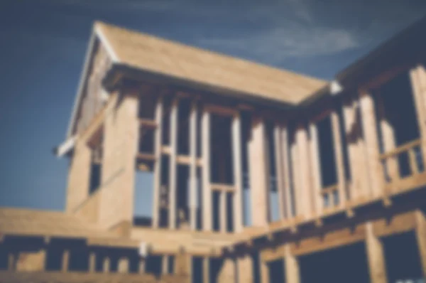 Maison floue en construction — Photo