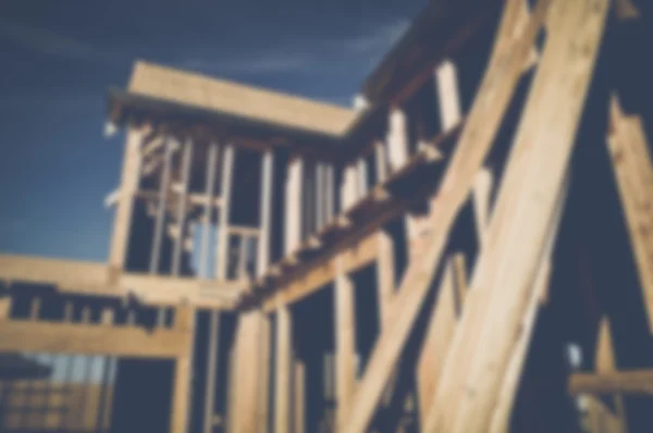 Blurred Home Under Construction — Stock Photo, Image