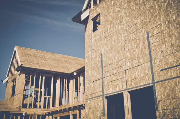 Blurred Home Under Construction