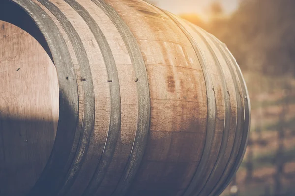 Wine Barrel outside — Stock Photo, Image