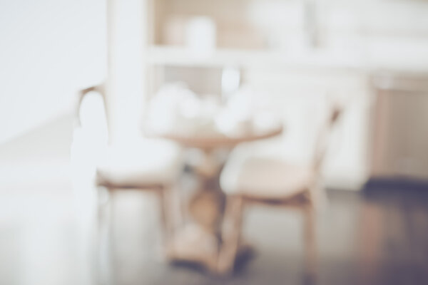 Blurred White Modern Kitchen