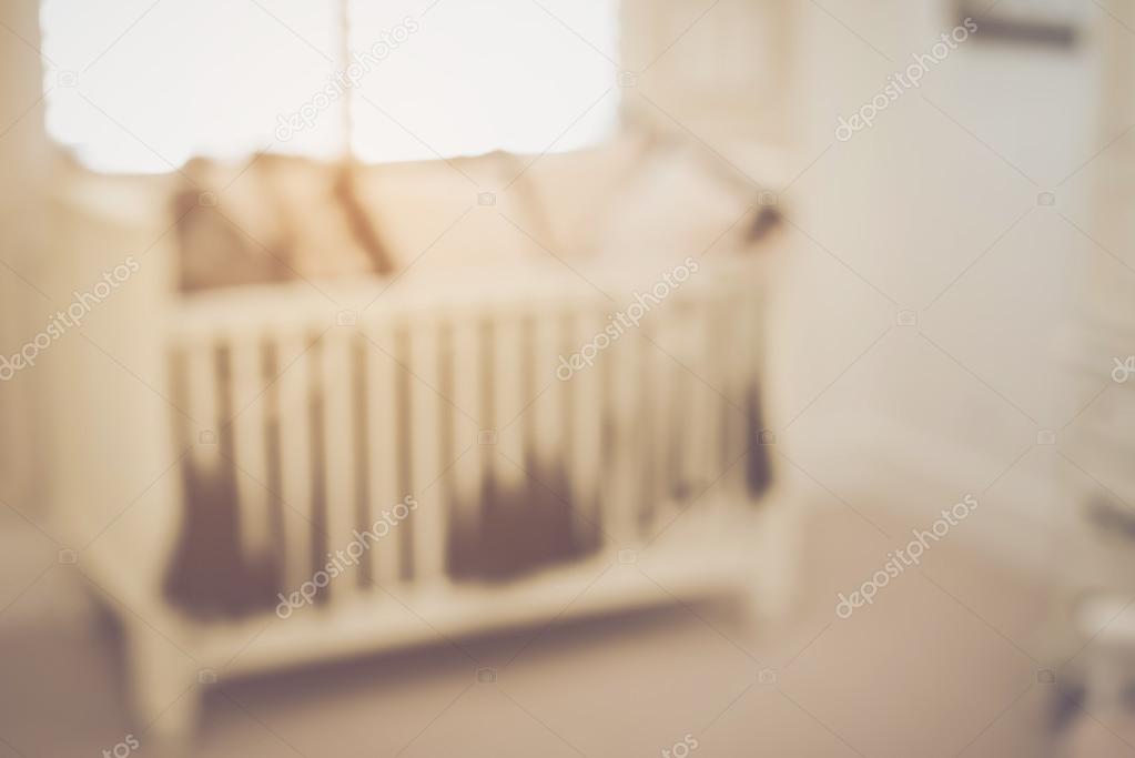 Blurred Baby Crib