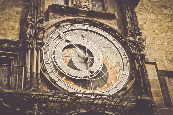 Square and astronomical clock — Stock Photo, Image