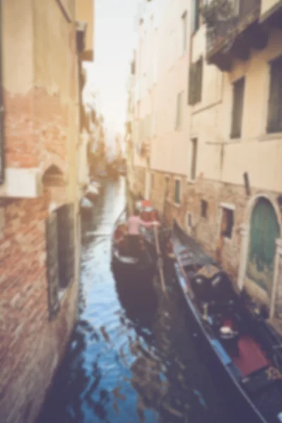 模糊的威尼斯意大利运河 — 图库照片