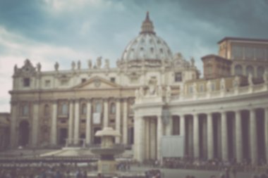 Blurred Image of the Vatican clipart