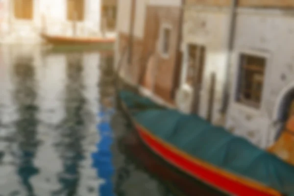 Niewyraźne Canal Wenecja Włochy — Zdjęcie stockowe