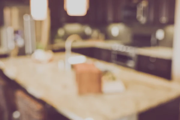 Blurred Kitchen with Retro Style — Stock Photo, Image