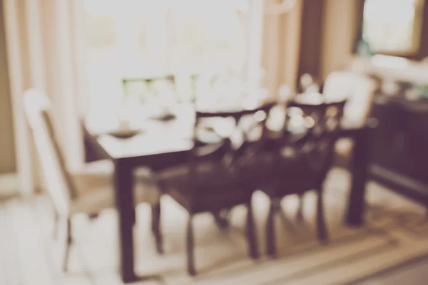 Blurred Dining Room Table — Stock Photo, Image