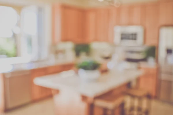 Interior de cocina moderna borrosa — Foto de Stock