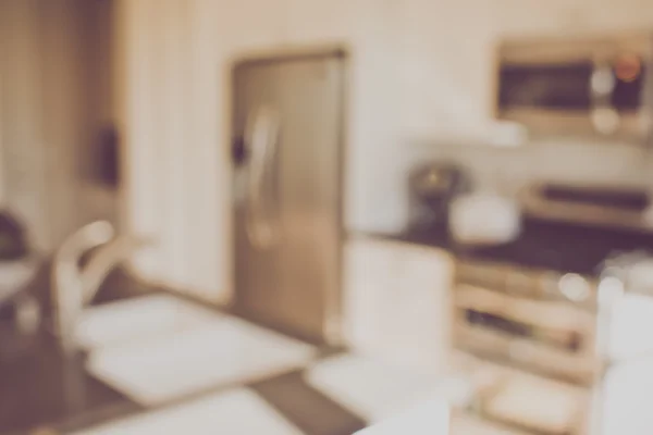 Blurred Modern Kitchen Interior — Stock Photo, Image