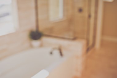 Küvet ile bulanık banyo