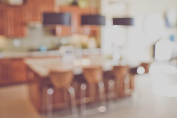 Interior de cocina moderna borrosa — Foto de Stock