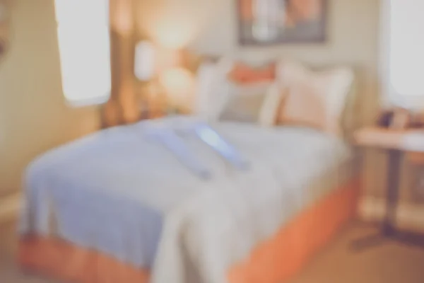 Niewyraźne wnętrza sypialni — Zdjęcie stockowe