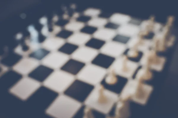 Blurred Chess Table — Stock Photo, Image