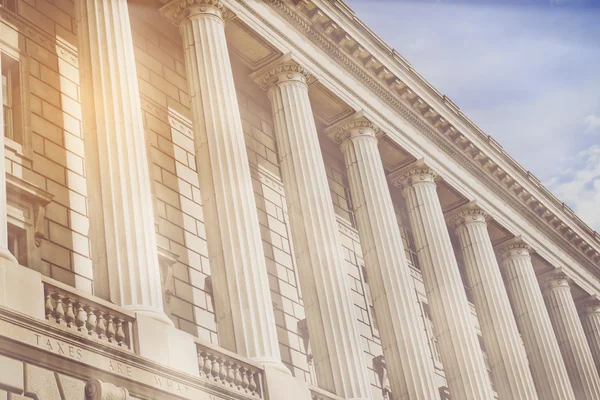 Stone pillars of old building — Stock Photo, Image