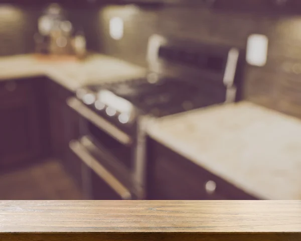 ぼやけているモダンなキッチン インテリア — ストック写真