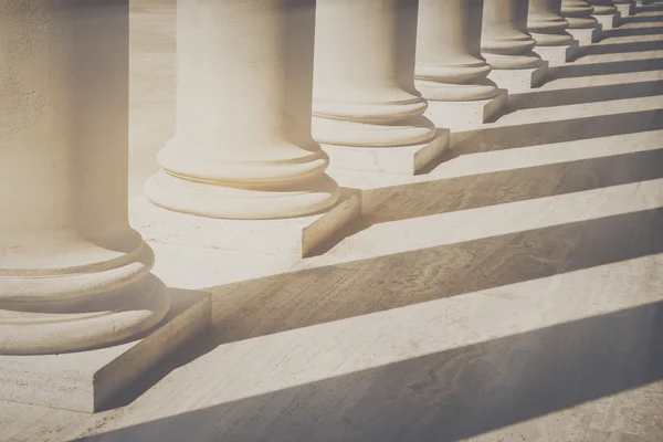 Stone pillars of old building — Stock Photo, Image