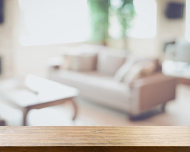 bulanık modern oturma odası 