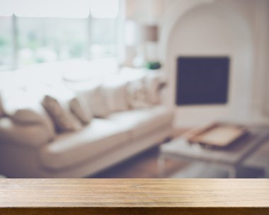 bulanık modern oturma odası 