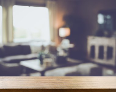 bulanık modern oturma odası 