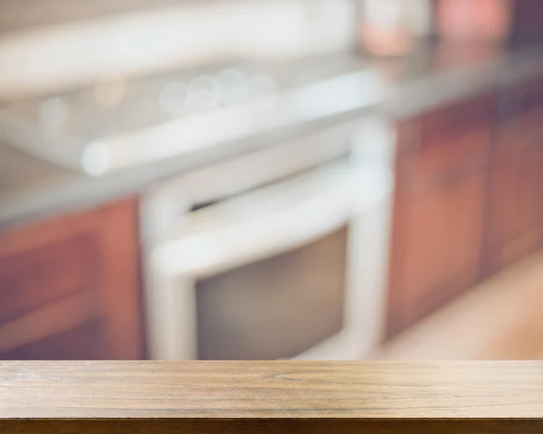 Blurred modern kitchen interior — Stock Photo, Image