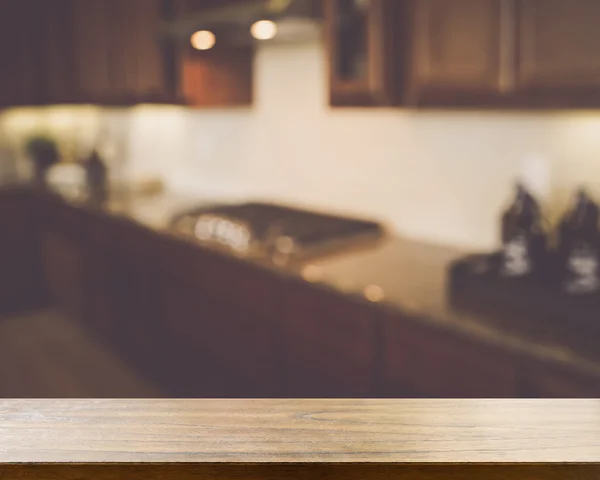 Interior de cocina moderna borrosa — Foto de Stock